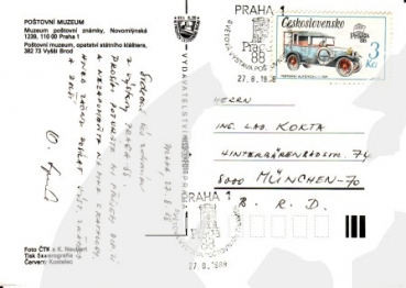 Reklamní pohled - CZ 1988 08 070 ●